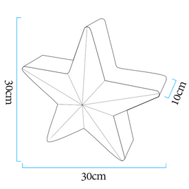 Lampa ogrodowa gwiazda STAR LED RGBW 16 kolorów 30 cm Step into design