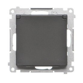 Gniazdo pojedyncze z klapą Simon 55 