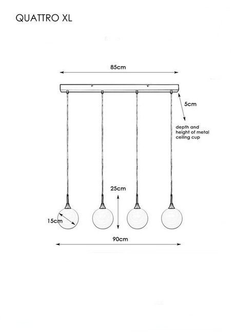  Lampa wisząca Quattro XL Markslojd 107869 patyna