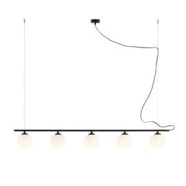 LAMPA WISZĄCĄ BERYL GLASS 5 BLACK