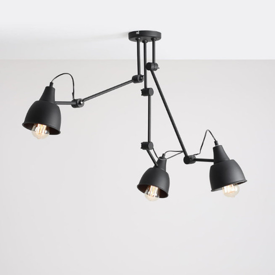 Lampa sufitowa Aida 842PL_E czarna ALDEX