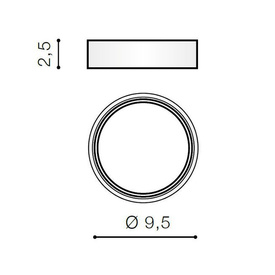 Oprawa wpuszczana Adamo Azzardo złota