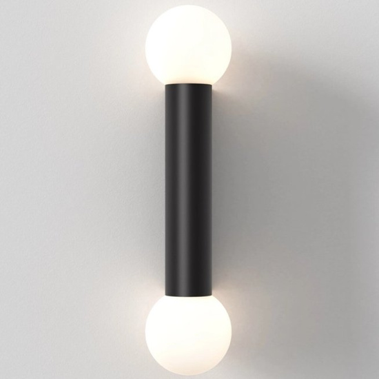 KINKIET Ortona IP44 Twin Matowoczarny