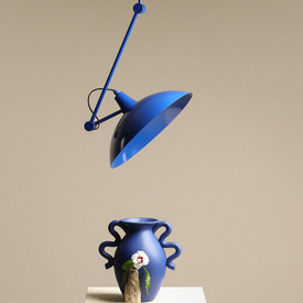 KOBALTOWA LAMPA NA WYSIĘGNIKU MELOS 808PL-G25 ALDEX