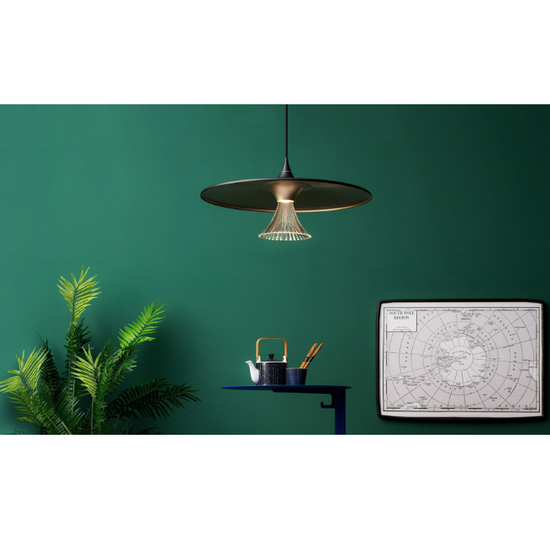 Lampa wisząca Ipno Czarno/złota Artemide 1846030A