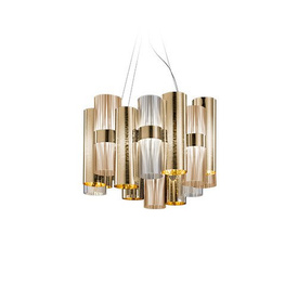 Lampa wisząca LA LOLLO M GOLD-FUMÉ SLAMP
