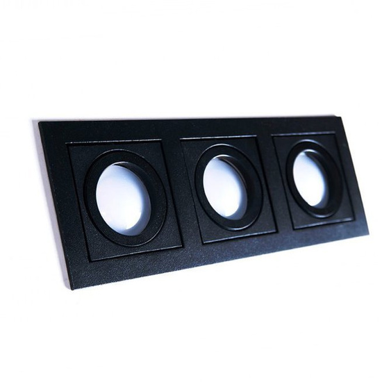 Potrójny wpust PACO 3 czarny Azzardo