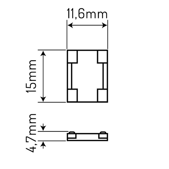 LED line® łącznik do taśm COB LED CLICK CONNECTOR kątowy 2700K 10 mm 2 PIN Typ L 12W