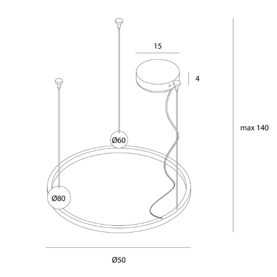 Lampa wisząca P0613 Solaris MAXLIGHT 