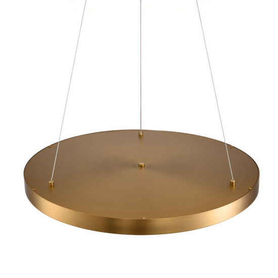 Lampa wisząca ALCHEMY LED złoty alabaster 60 cm Step into design