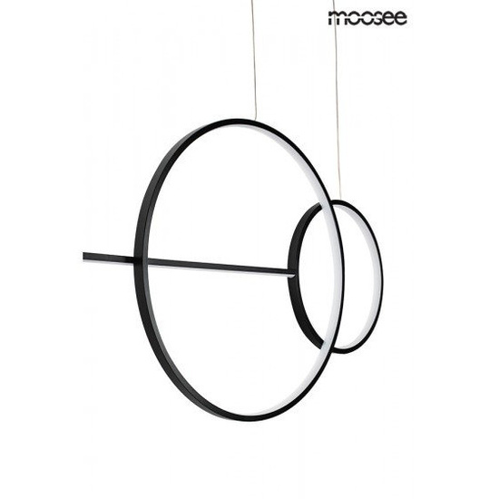 Czarna lampa wisząca RAGE Moosee