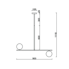 SUGURI C lampa wisząca L czarna IP44 UMMO