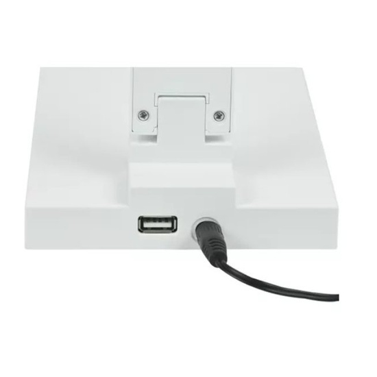 Lampka biurkowa LED Sara z ładowarką indukcyjną wireless biała