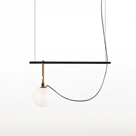 Lampa wisząca ze szkła dmuchanego NH S1 14 Artemide