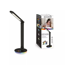 Lampka biurkowa i nocna LED MAGIC ROUND Czarna