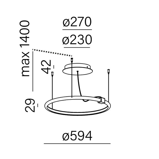 Lampa wisząca BUCLO in LED AQFORM