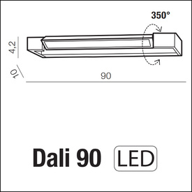 Kinkiet Dali 90 biały 3000K Azzardo AZ2794