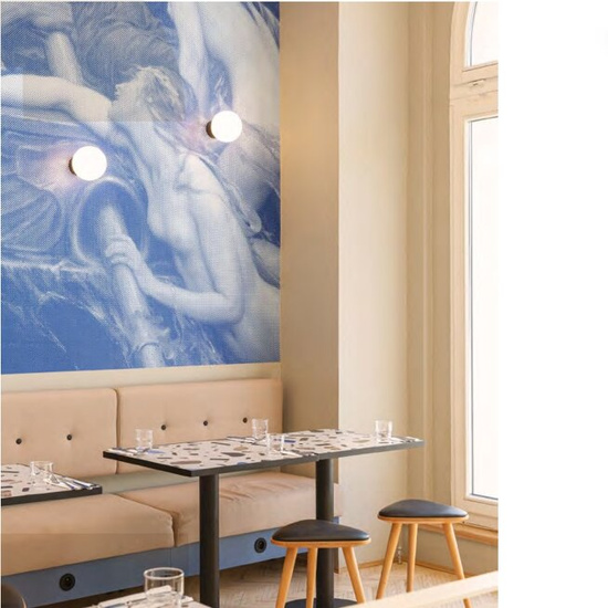 KINKIET MODERN BALL simple midi LED hermetic MPOWER 2700K AQFORM