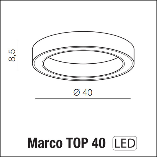 Plafon Marco TOP 40 Azzardo AZ5028