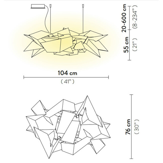 Lampa wisząca Cordoba White Slamp 