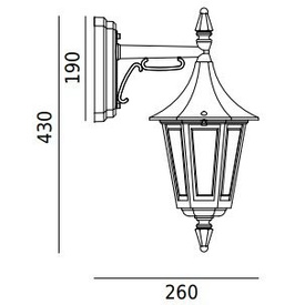 Kinkiet zewnętrzny Rimini Norlys art. 2591 biały