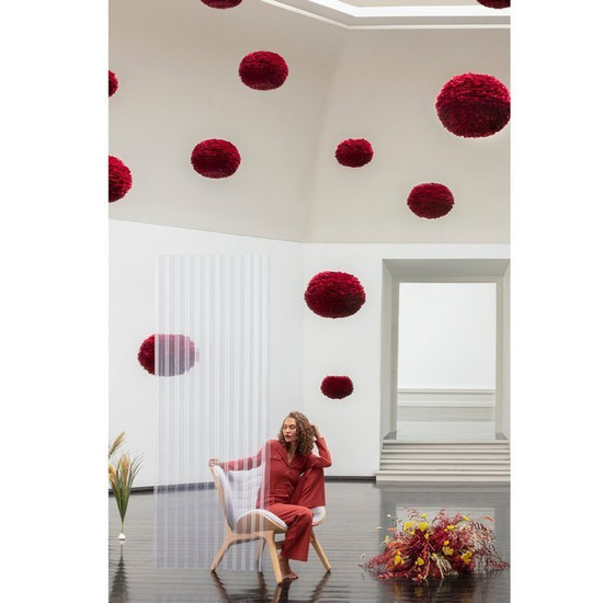 Lampa wisząca EOS large czerwona UMAGE