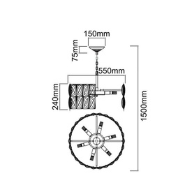 Lampa wisząca Intero Gold S OPEN DESIGN HIGHLIGHTS