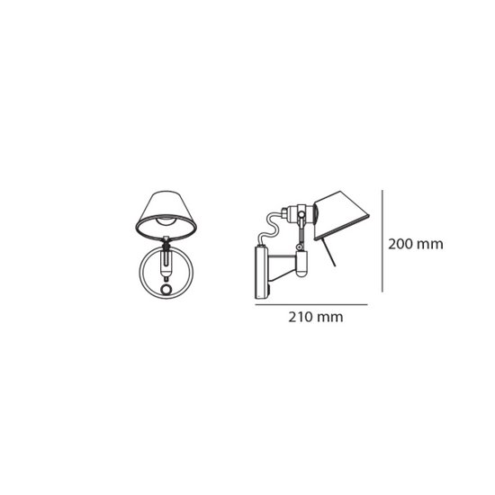 Kinkiet Tolomeo Micro Faretto Artemide A010750