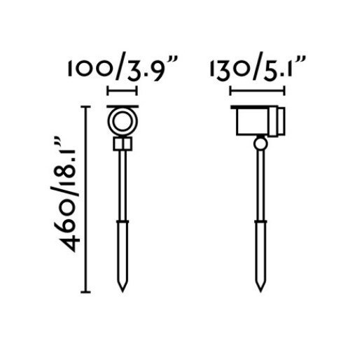 Lampa ogrodowa FOC ciemnoszary 70158