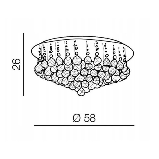 Plafon Bolla 58 Gold Azzardo