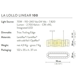 Lampa wisząca La Lollo 100 Slamp 
