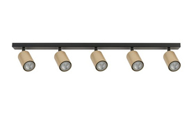 ZOOM 5 czarny/złoty plafon/spot 33323