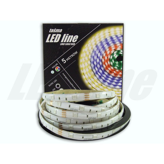 Taśma 150 SMD5050 12V RGB 7,2W IP65 LED line 240157