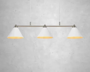 Lampa wisząca KLINT Pendant 3L White/Steel