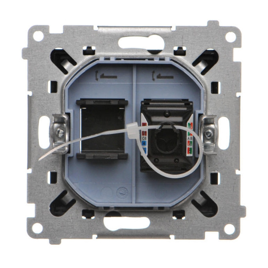 Gniazdo komputerowe pojedyncze RJ45 kategoria 6 Simon 55 