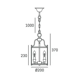 Lampa wisząca New York Cosmo Light P03875AU