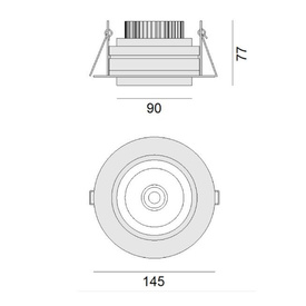 Oprawa do zabudowy Hilo Zaho Lighting