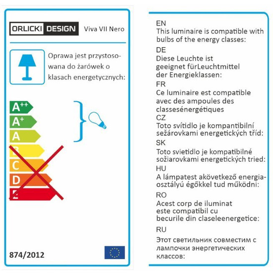 Nowoczesna lampa wisząca VIVA VII NERO OPEN DESIGN HIGHLIGHTS