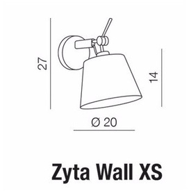 Kinkiet Zyta XS czarny / chrom  Azzardo