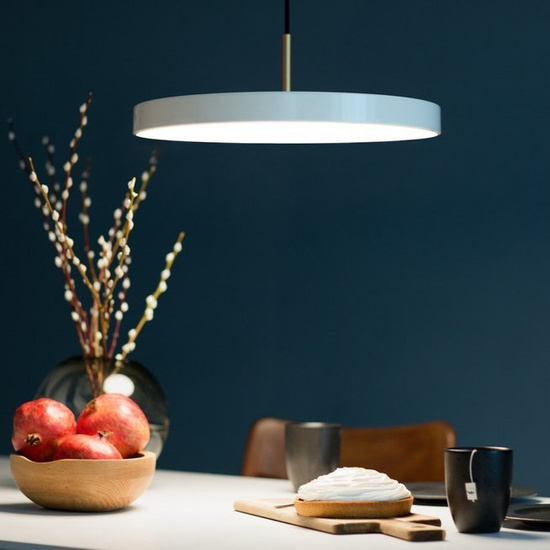 Lampa wisząca Asteria medium perłowa biel UMAGE