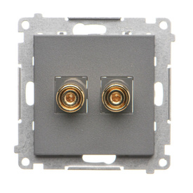 Gniazdo głośnikowe pojedyncze Simon 55