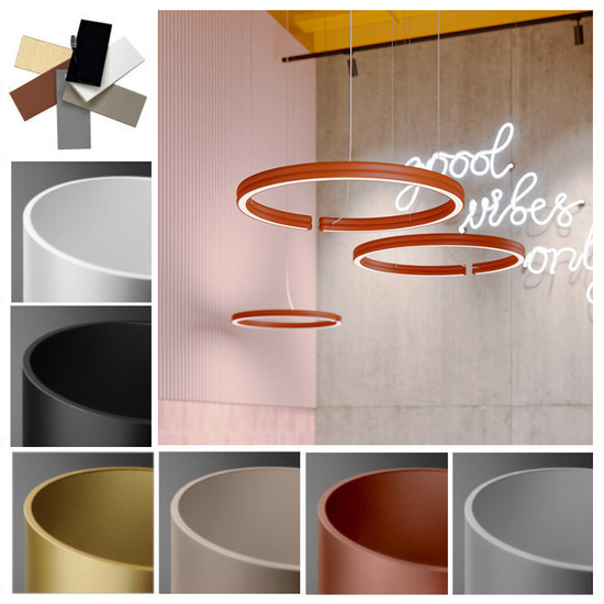 Lampa wisząca RIBBY circle up&down LED AQFORM