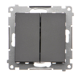 Łącznik jednobiegunowy + przycisk LED Simon 55