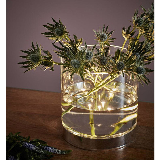 Podświetlany transparentny wazon BOUQUET MARKSLOJD 107326