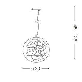 LAMPA WISZĄCA MAPA MAX SP1 D30 045115 IDEAL LUX
