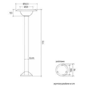 Oprawa stojąca Febe 1081-113