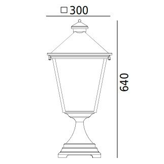 Słupek ogrodowy London Norlys art.494