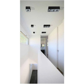 Lampa Azzardo PAULO 1 czarny aluminium 230V BK/ALU 