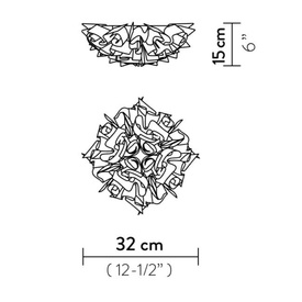 Złoty plafon Veli Mini Slamp