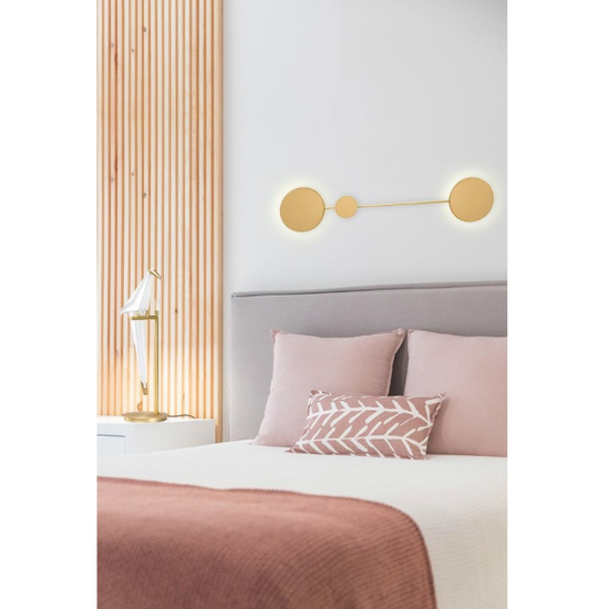 MOOSEE lampa ścienna SHADOW 2 złota